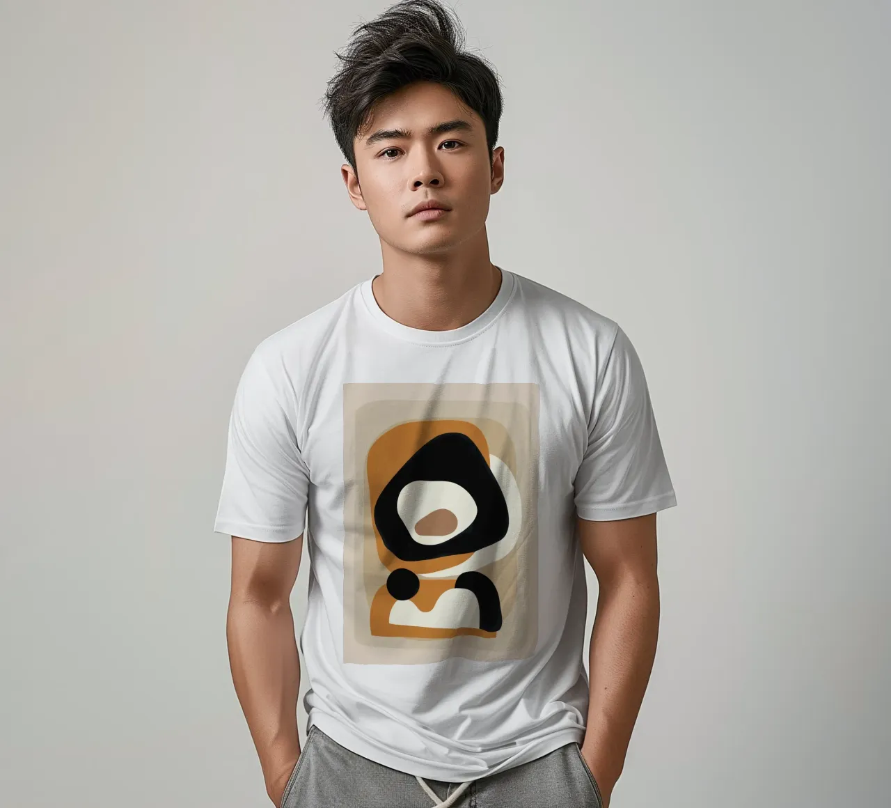 Minimal Abstract Shape Art 1 t-shirt da Flow Line