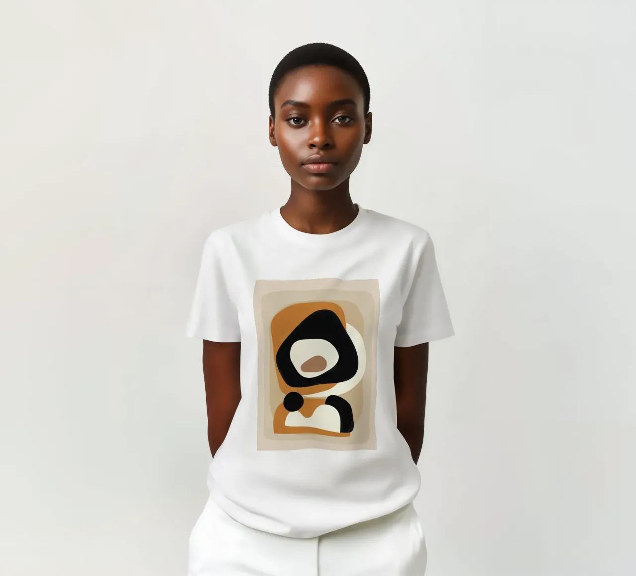 Minimal Abstract Shape Art 1 t-shirt da Flow Line