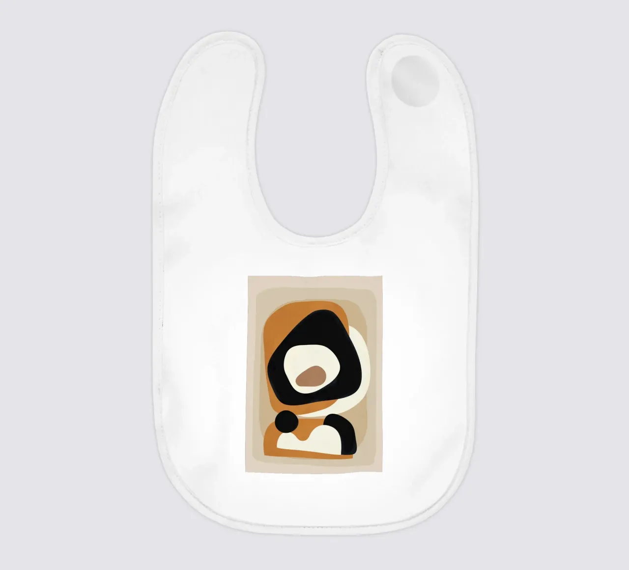 Minimal Abstract Shape Art 1 babero de Flow Line