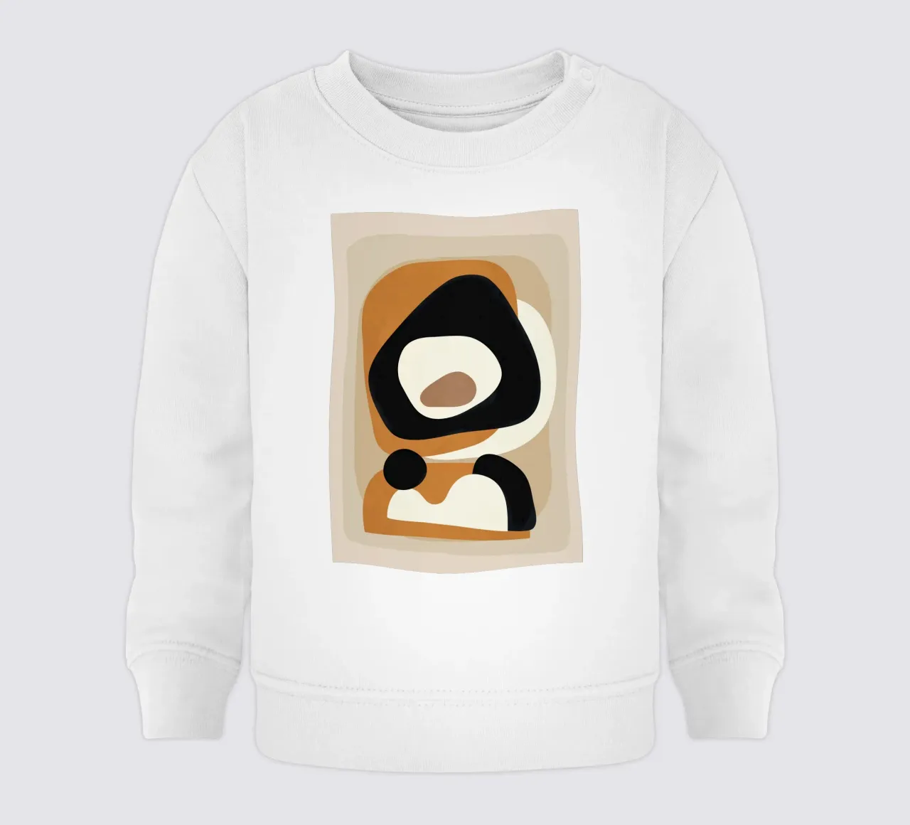 Minimal Abstract Shape Art 1 felpa neonato da Flow Line