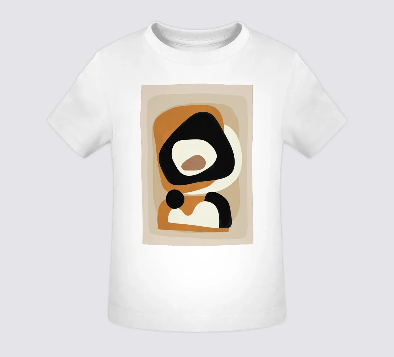 Minimal Abstract Shape Art 1 Baby T-Shirt von Flow Line