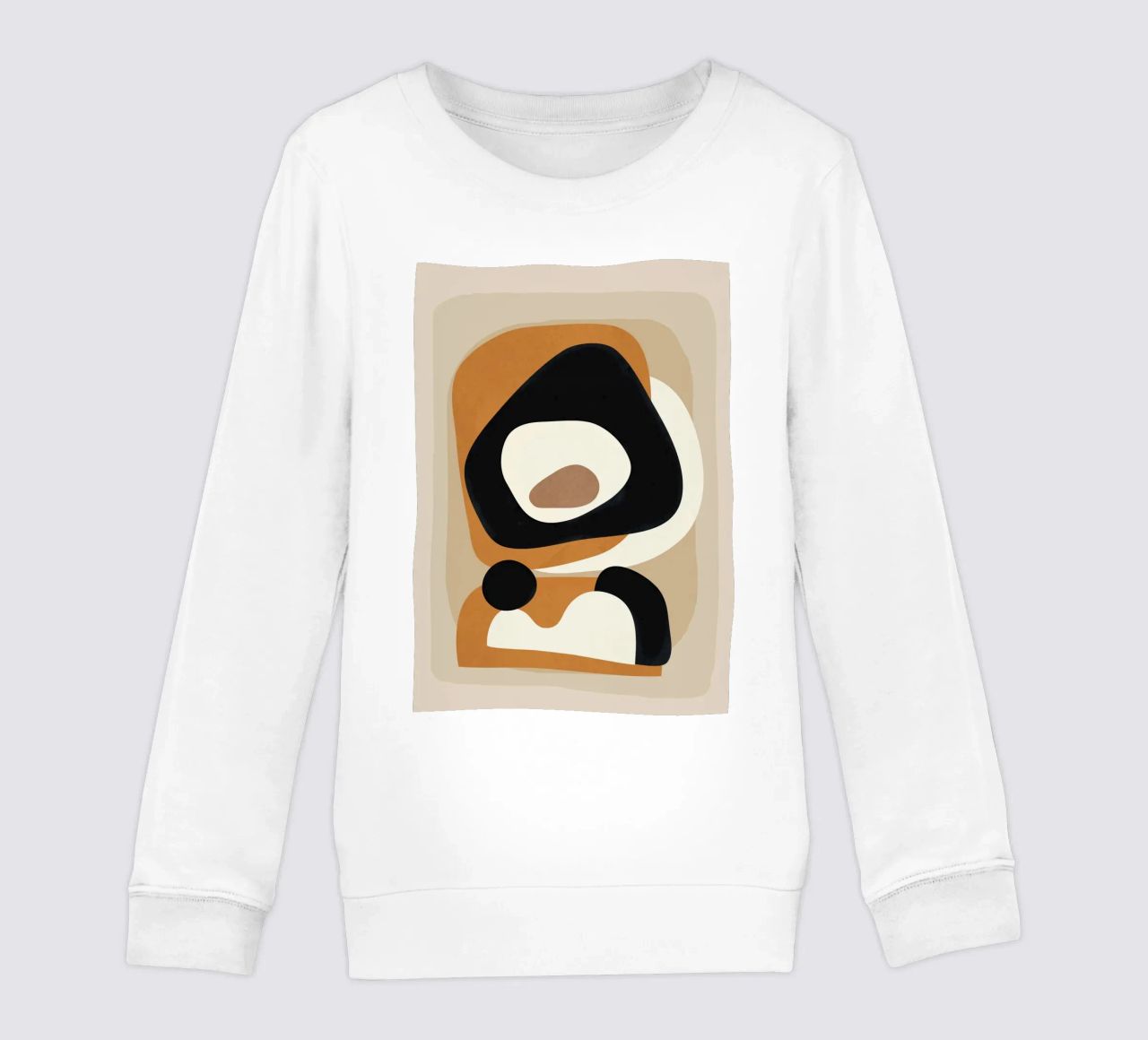 Minimal Abstract Shape Art 1 felpa bambino da Flow Line