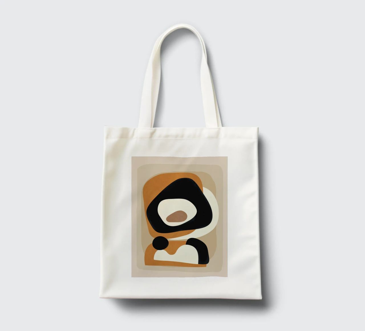 Minimal Abstract Shape Art 1 borsa in juta da Flow Line