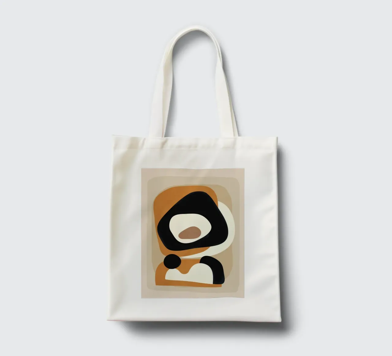 Minimal Abstract Shape Art 1 borsa in juta da Flow Line