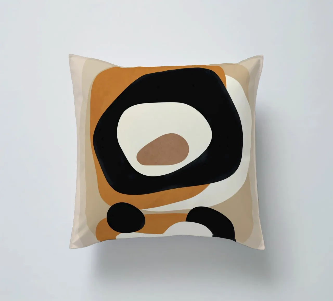 Minimal Abstract Shape Art 1 cuscino da Flow Line