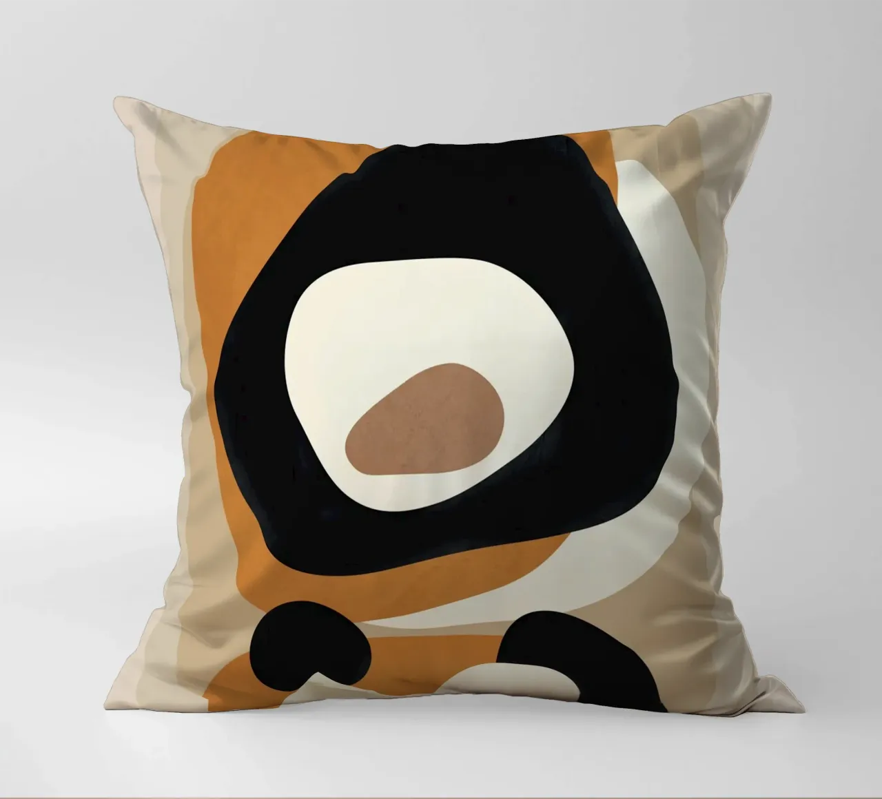 Minimal Abstract Shape Art 1 coussin de Flow Line