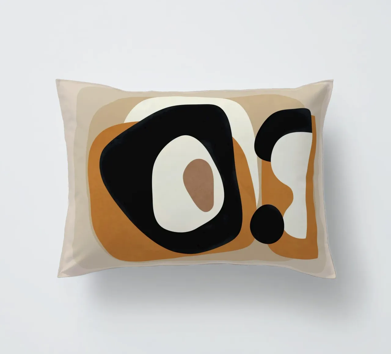 Minimal Abstract Shape Art 1 cuscino da Flow Line