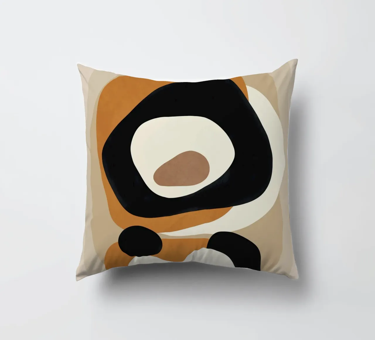 Minimal Abstract Shape Art 1 cuscino da Flow Line