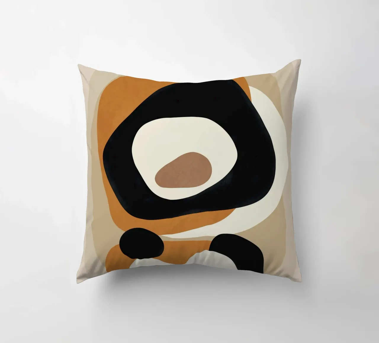 Minimal Abstract Shape Art 1 cuscino da Flow Line