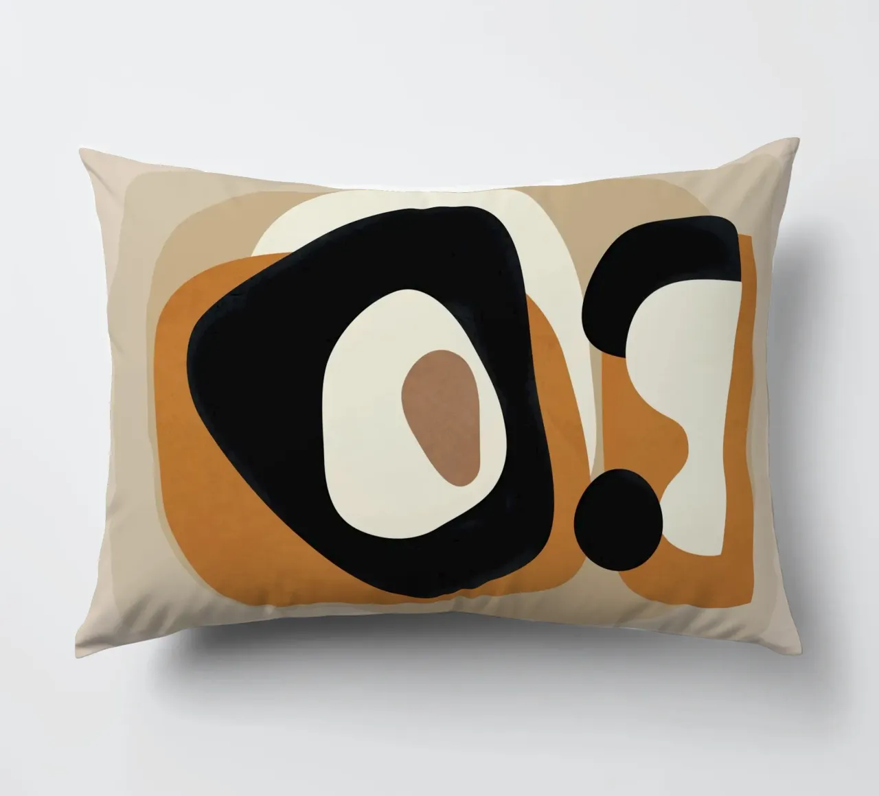 Minimal Abstract Shape Art 1 cuscino da Flow Line