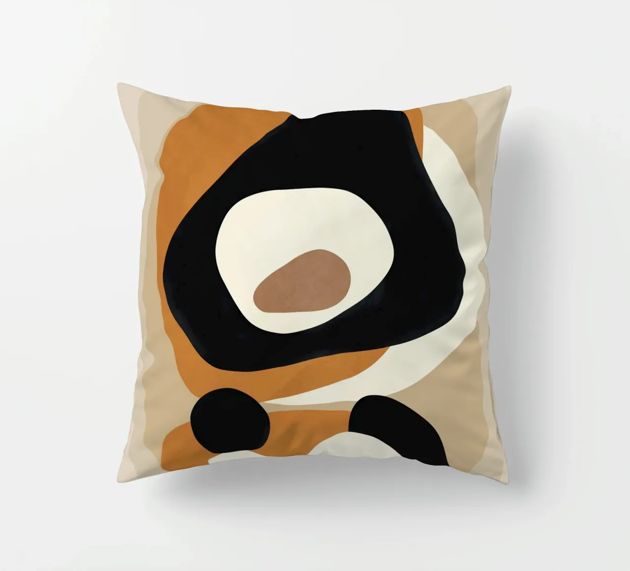 Minimal Abstract Shape Art 1 cuscino da Flow Line