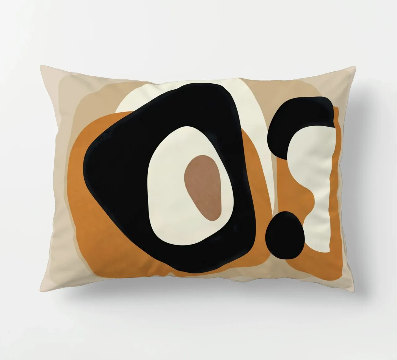 Minimal Abstract Shape Art 1 cuscino da Flow Line