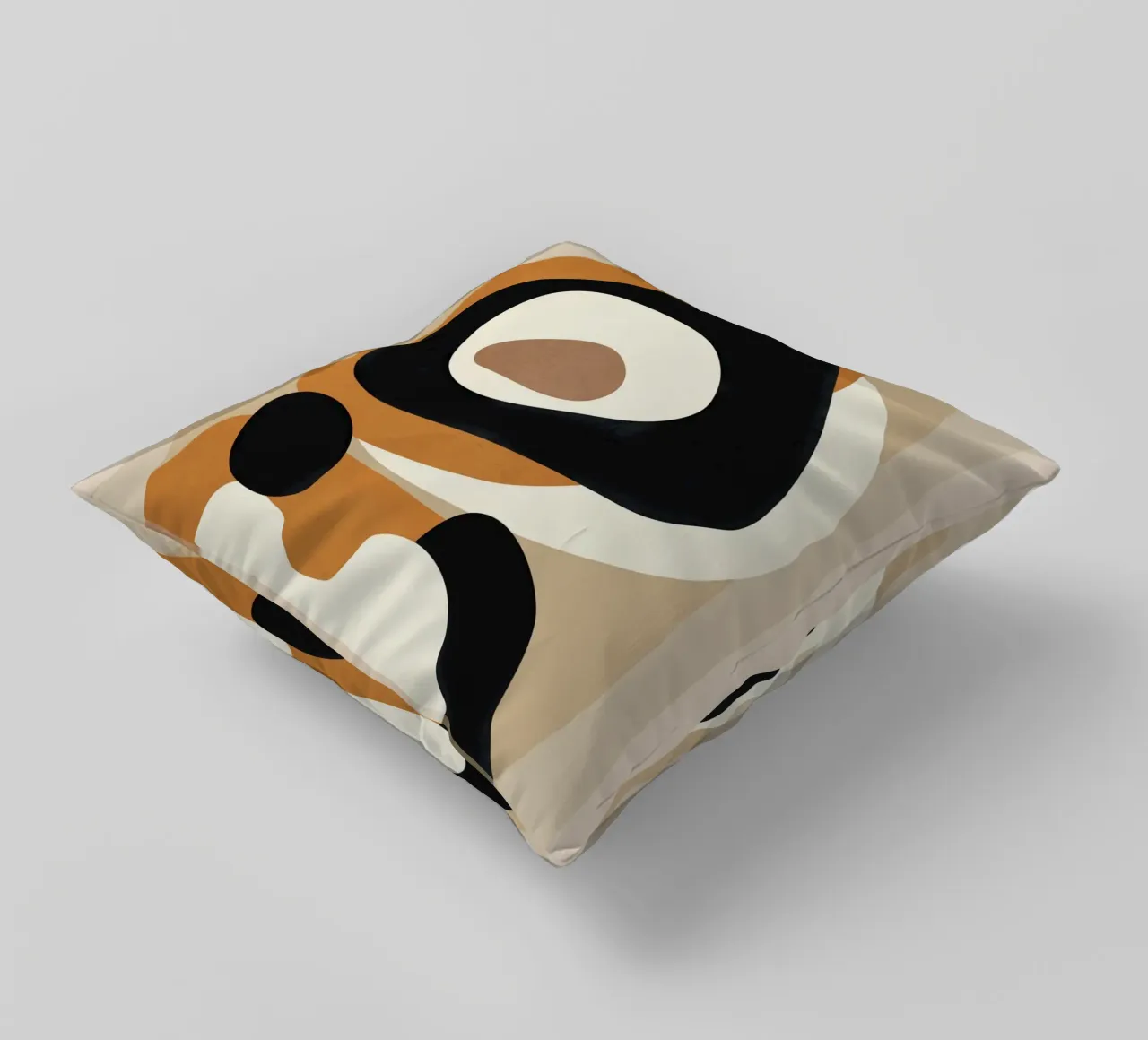 Minimal Abstract Shape Art 1 coussin de Flow Line