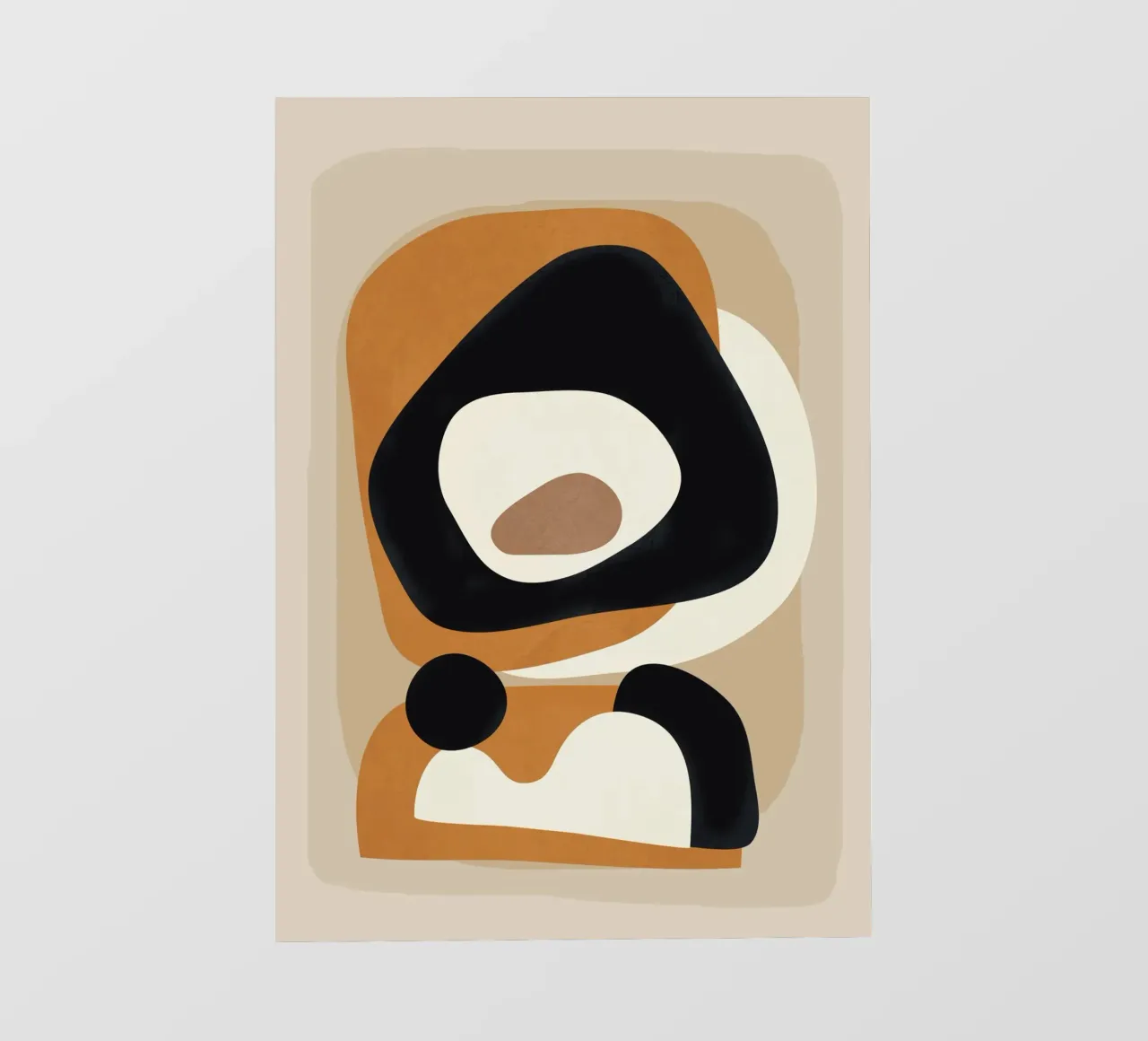 Minimal Abstract Shape Art 1 Backlit Folie von Flow Line