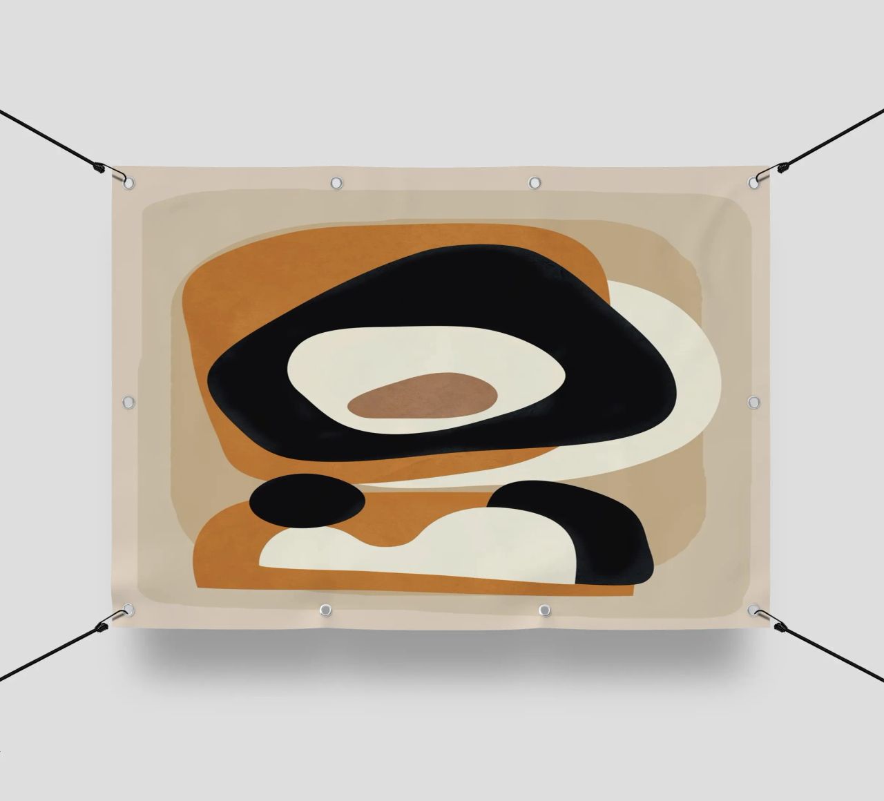 Minimal Abstract Shape Art 1 telo in pvc da Flow Line