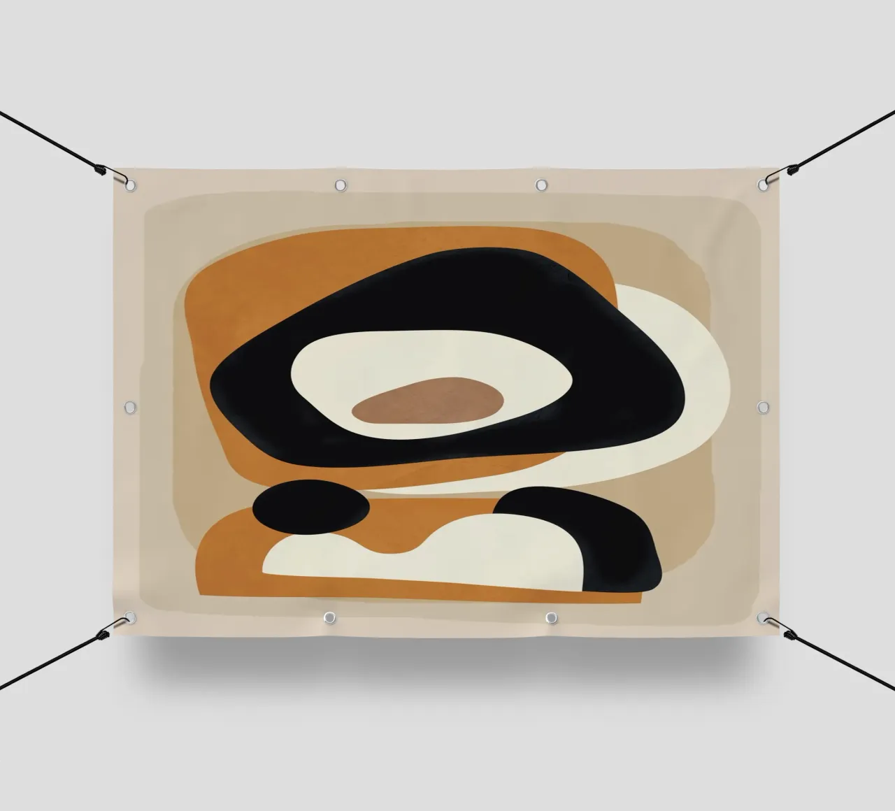 Minimal Abstract Shape Art 1 telo in pvc da Flow Line