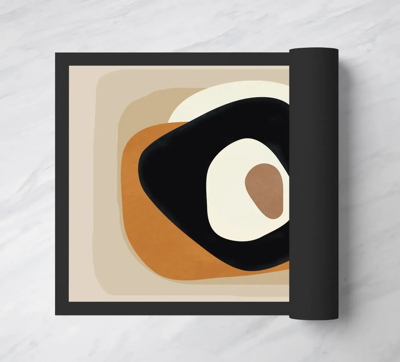 Minimal Abstract Shape Art 1 paillasson de Flow Line