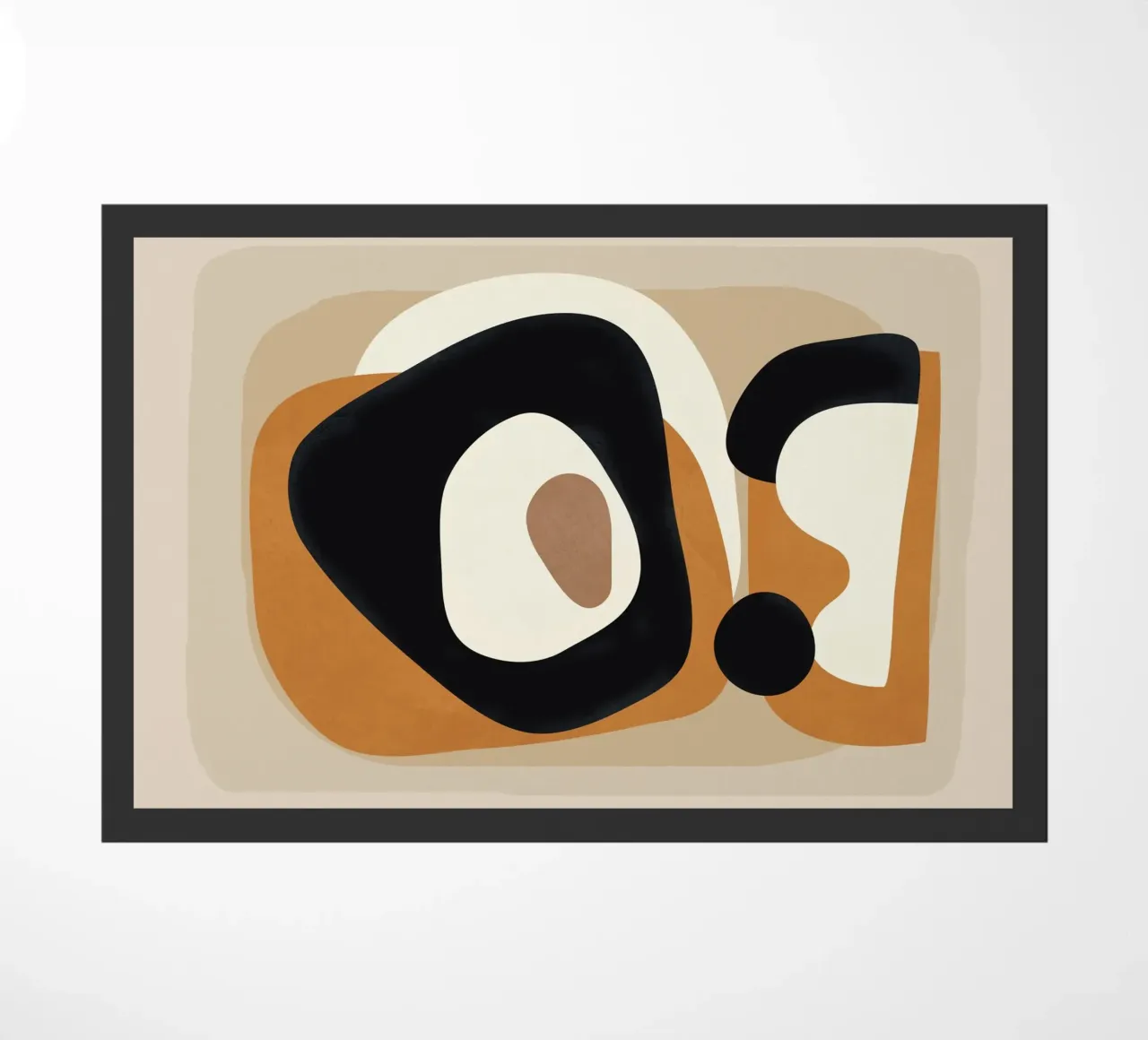 Minimal Abstract Shape Art 1 felpudo de Flow Line
