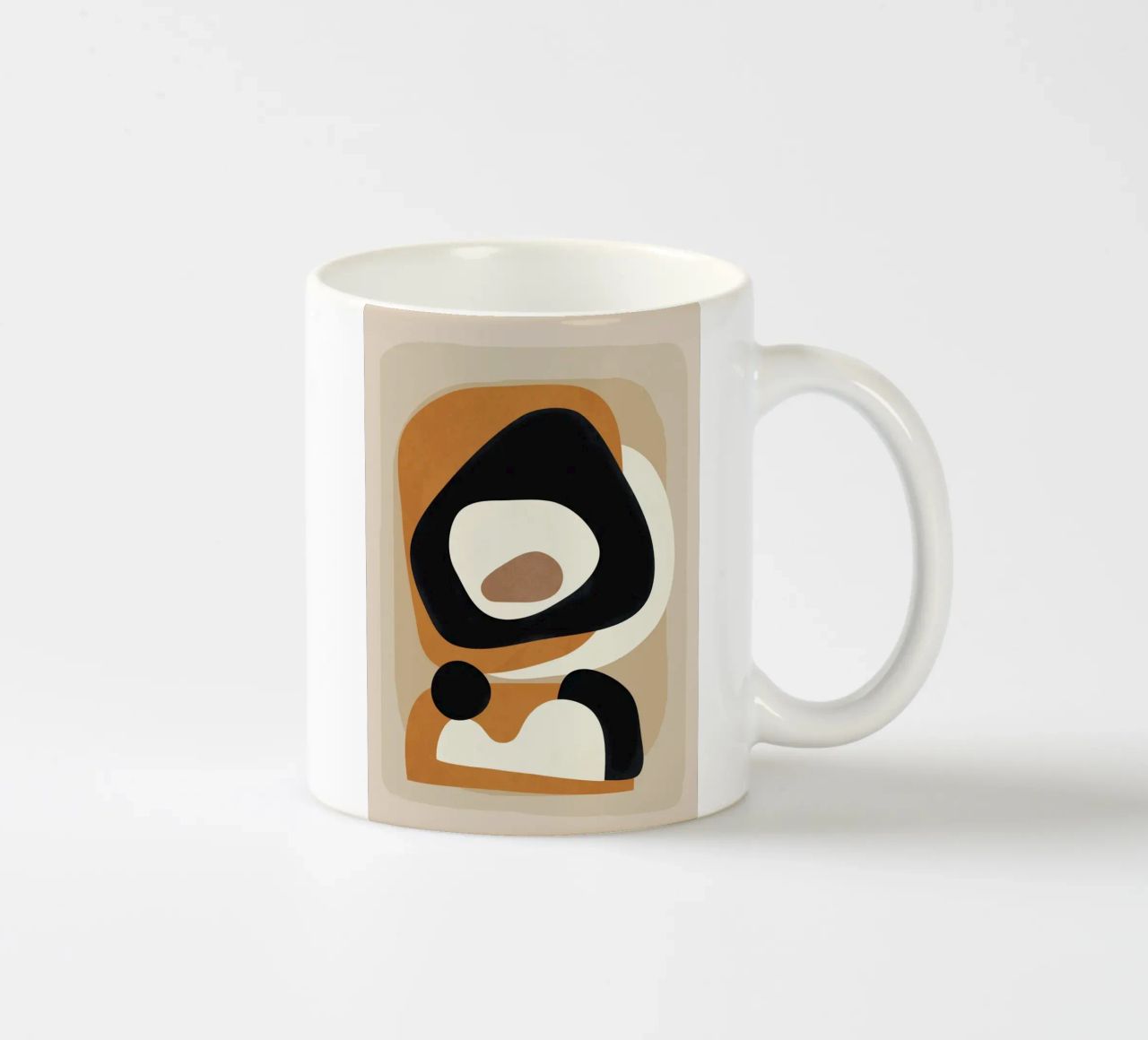Minimal Abstract Shape Art 1 tazza in ceramica da Flow Line