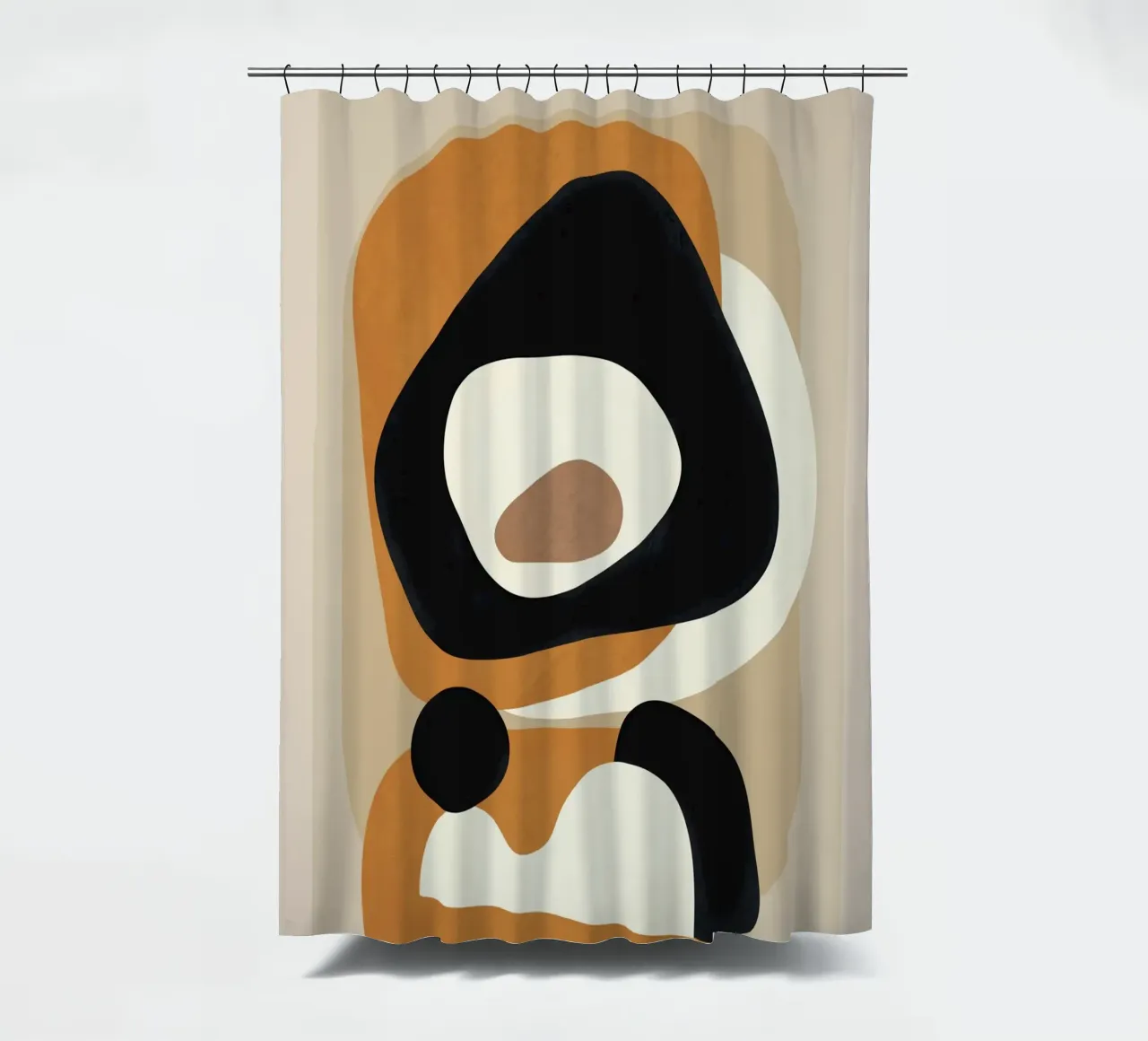 Minimal Abstract Shape Art 1 tenda da doccia da Flow Line