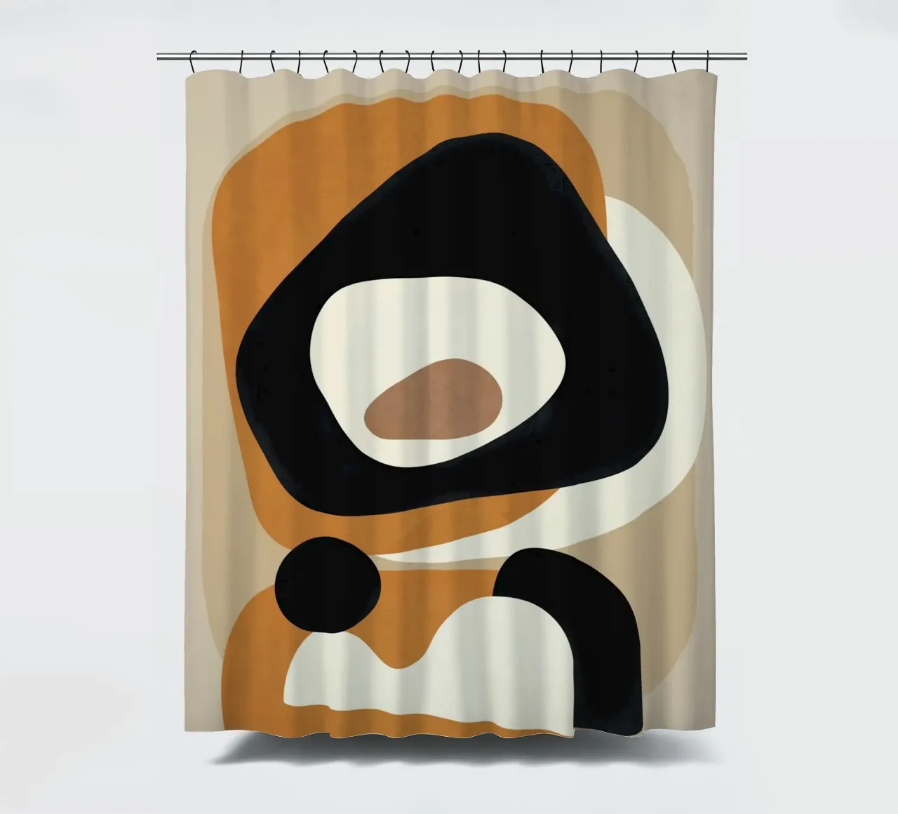 Minimal Abstract Shape Art 1 tenda da doccia da Flow Line