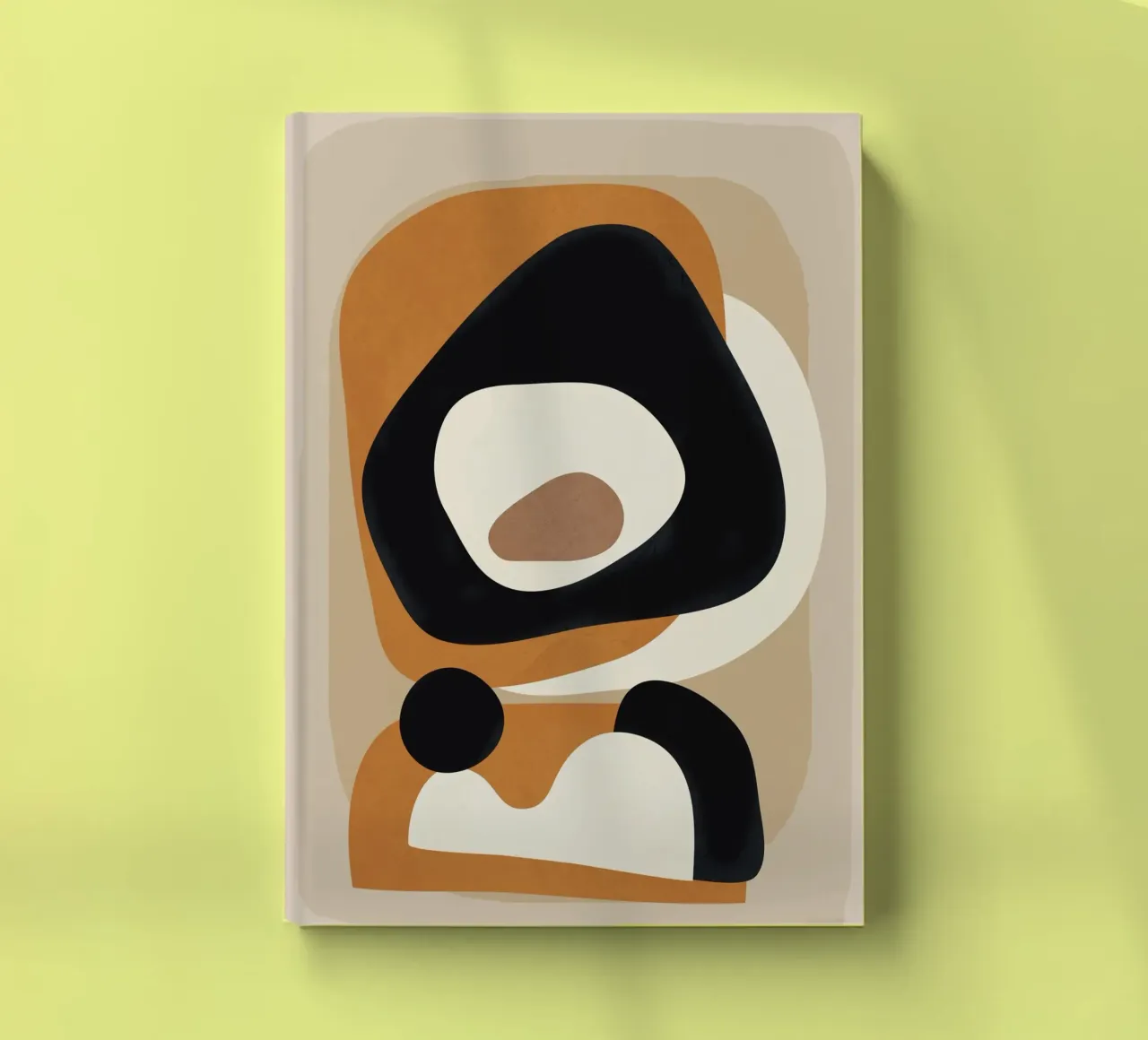 Minimal Abstract Shape Art 1 diario da Flow Line