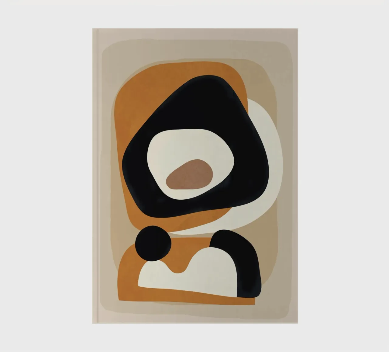 Minimal Abstract Shape Art 1 diario da Flow Line