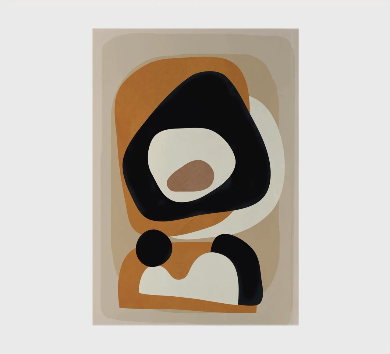 Minimal Abstract Shape Art 1 diario da Flow Line