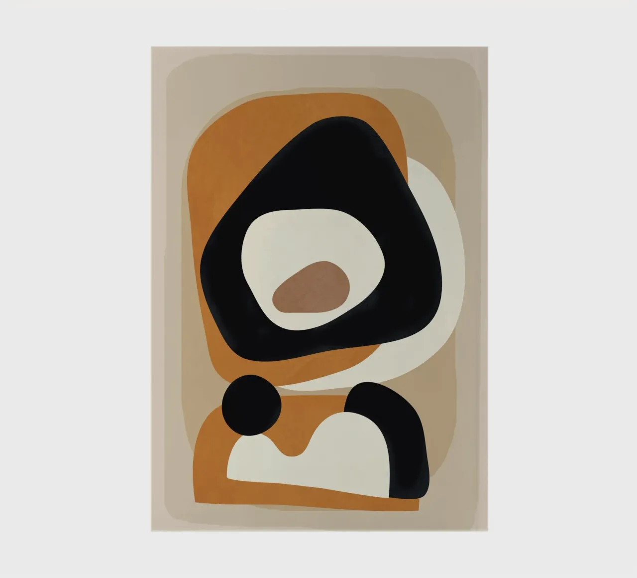Minimal Abstract Shape Art 1 diario da Flow Line