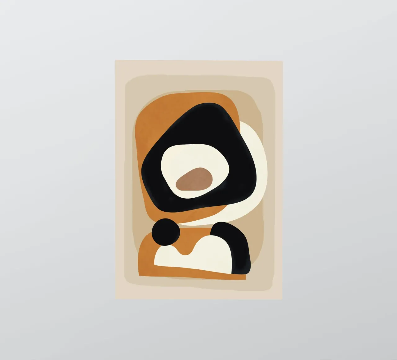 Minimal Abstract Shape Art 1 adesivo da Flow Line