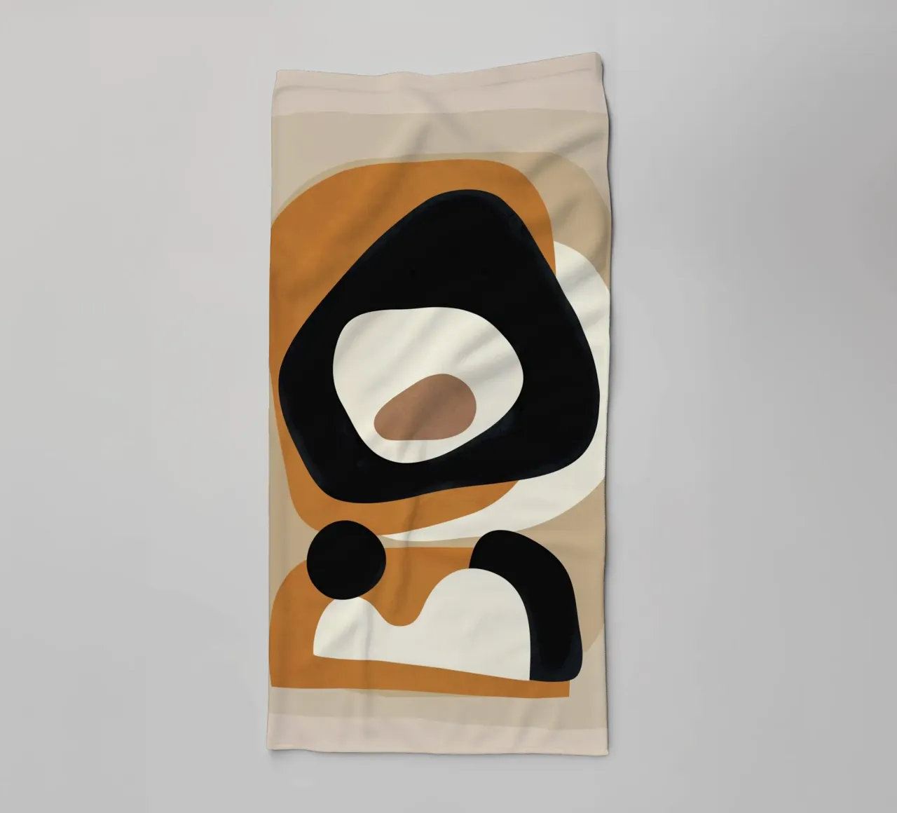 Minimal Abstract Shape Art 1 Handtuch von Flow Line