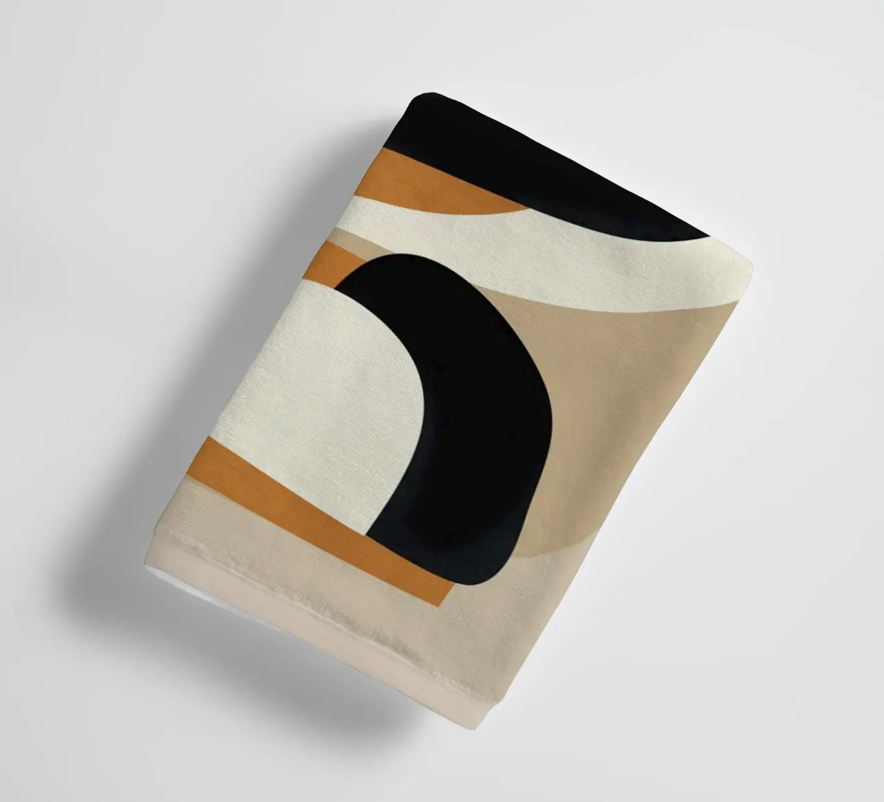 Minimal Abstract Shape Art 1 Handtuch von Flow Line
