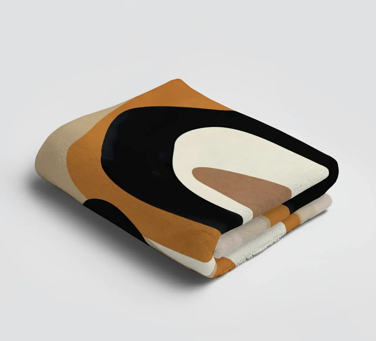 Minimal Abstract Shape Art 1 Handtuch von Flow Line