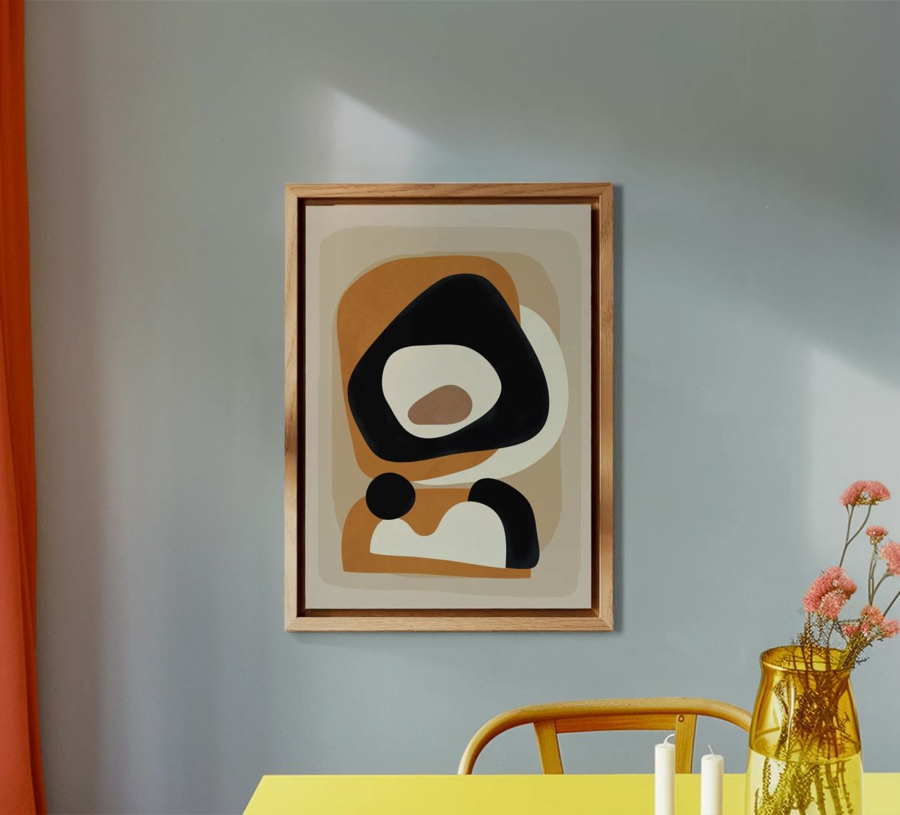 Minimal Abstract Shape Art 1 alluminio dibond da Flow Line