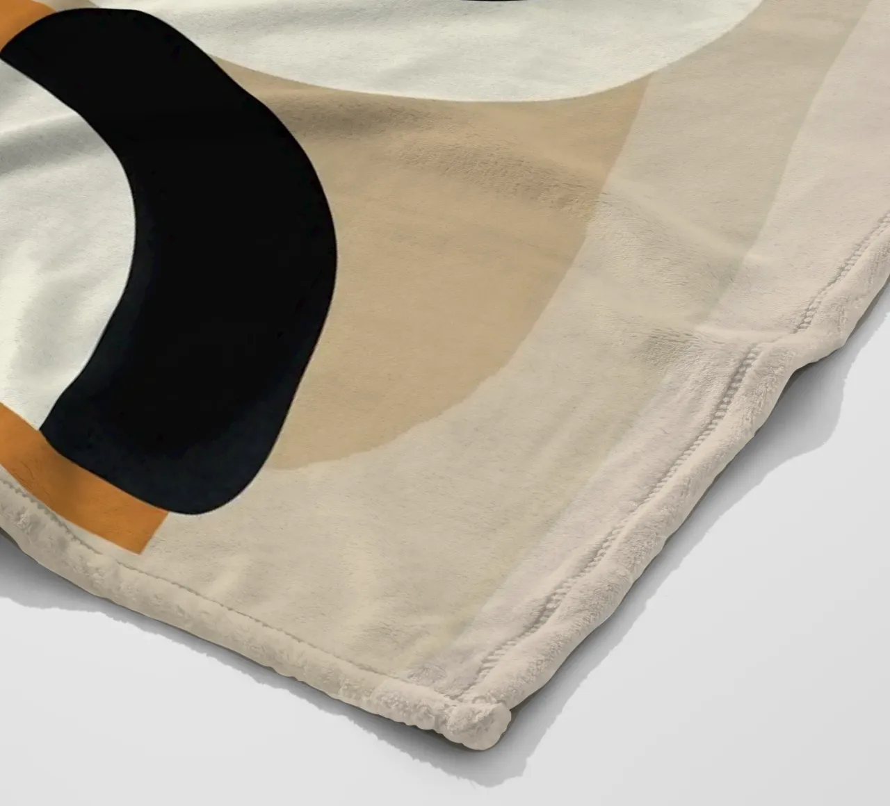 Minimal Abstract Shape Art 1 Fleecedecke von Flow Line