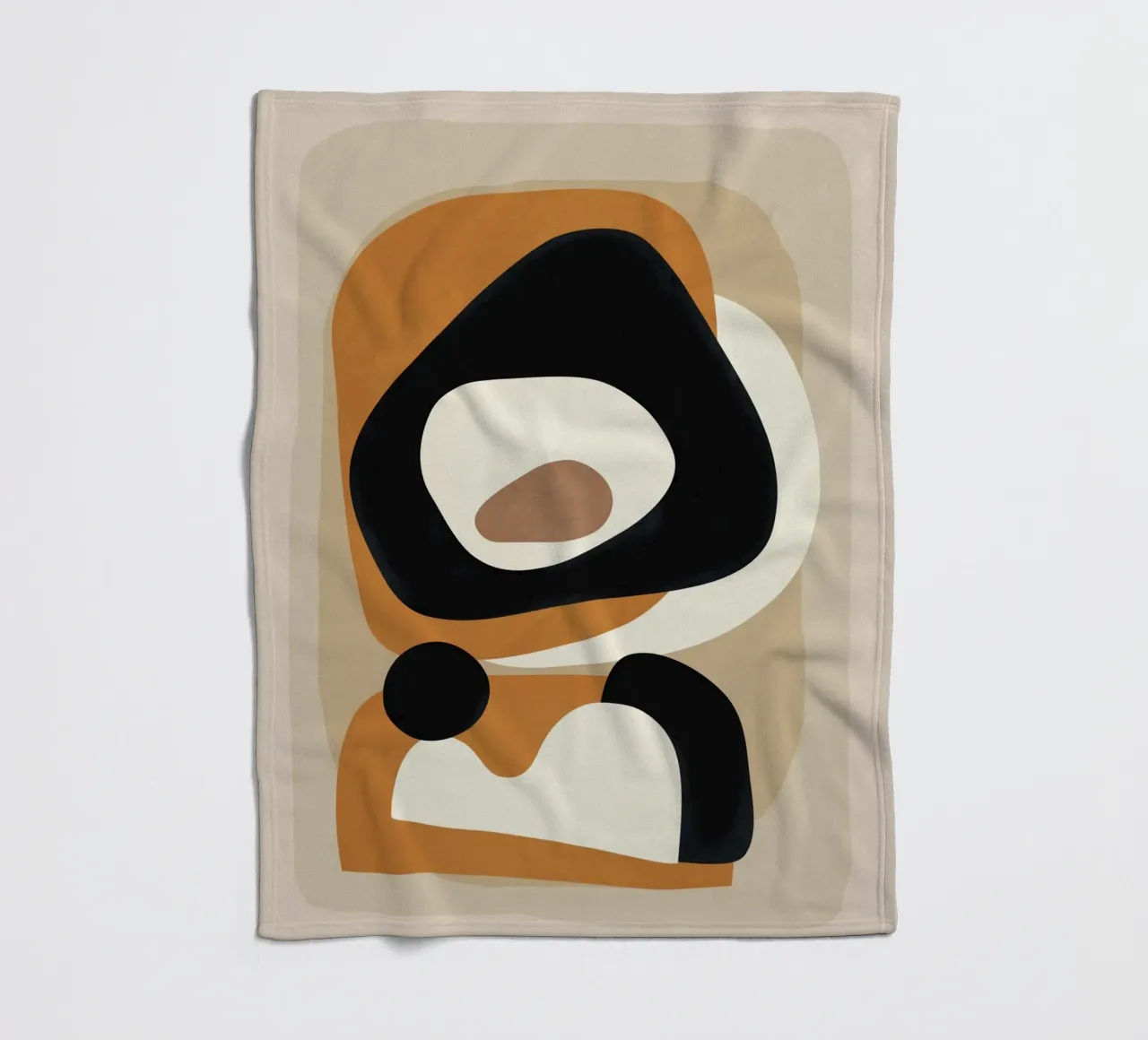 Minimal Abstract Shape Art 1 Fleecedecke von Flow Line