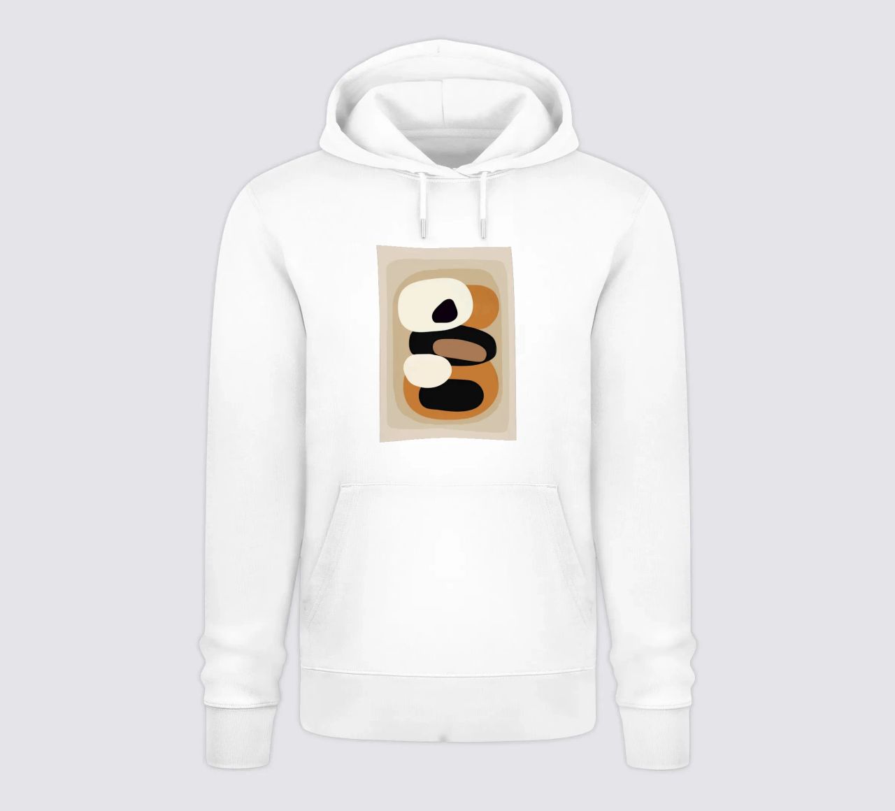 Minimal Abstract Shape Art 2 felpa con cappuccio da Flow Line