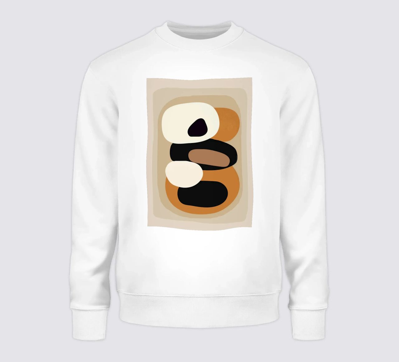 Minimal Abstract Shape Art 2 felpa da Flow Line