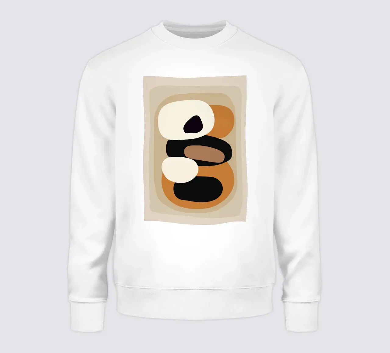 Minimal Abstract Shape Art 2 Sweatshirt von Flow Line