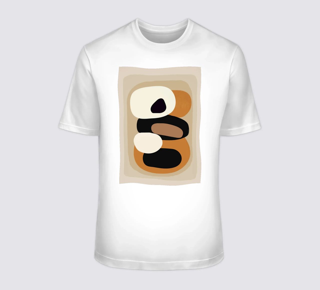 Minimal Abstract Shape Art 2 t-shirt da Flow Line