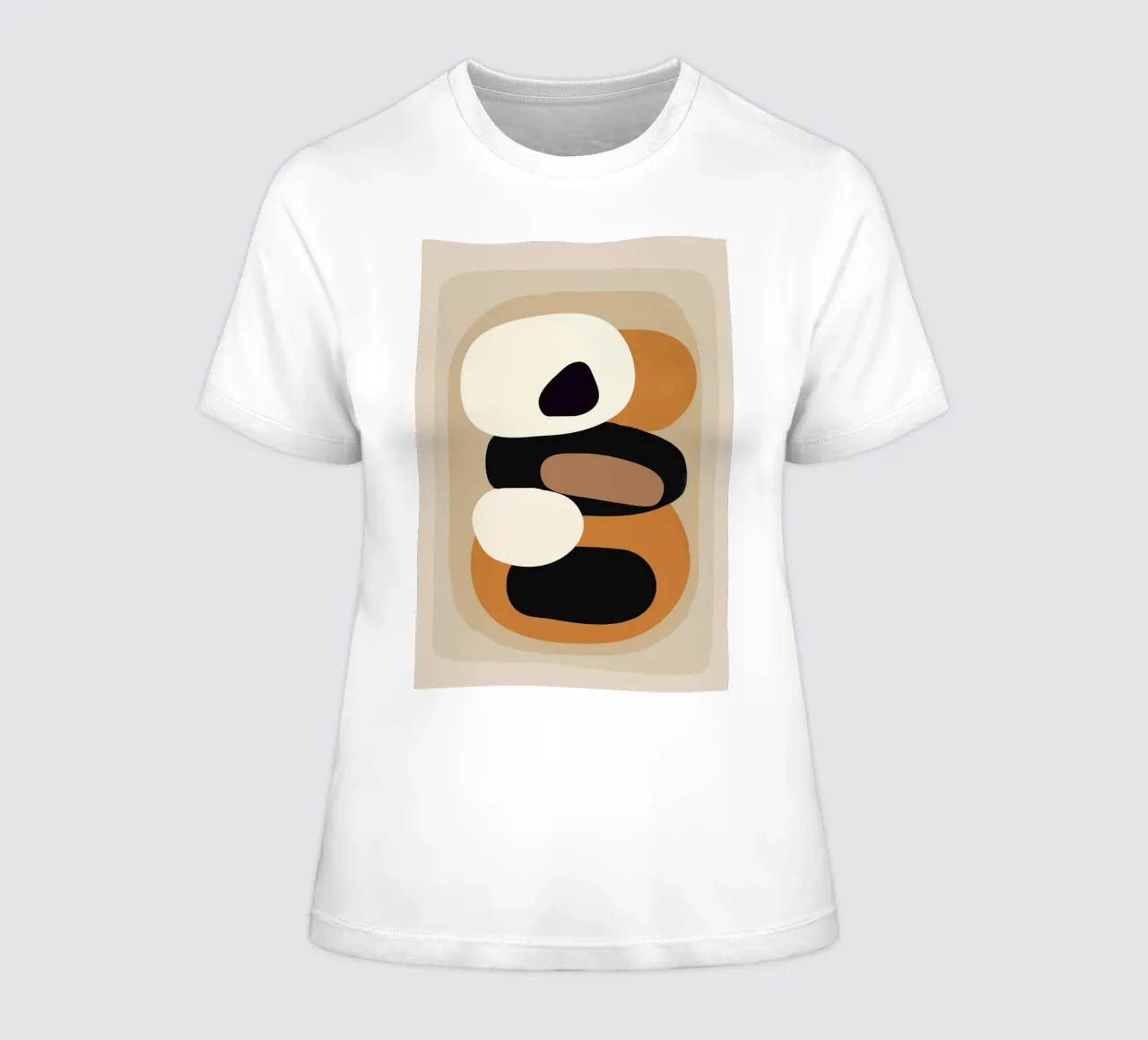 Minimal Abstract Shape Art 2 t-shirt da donna da Flow Line
