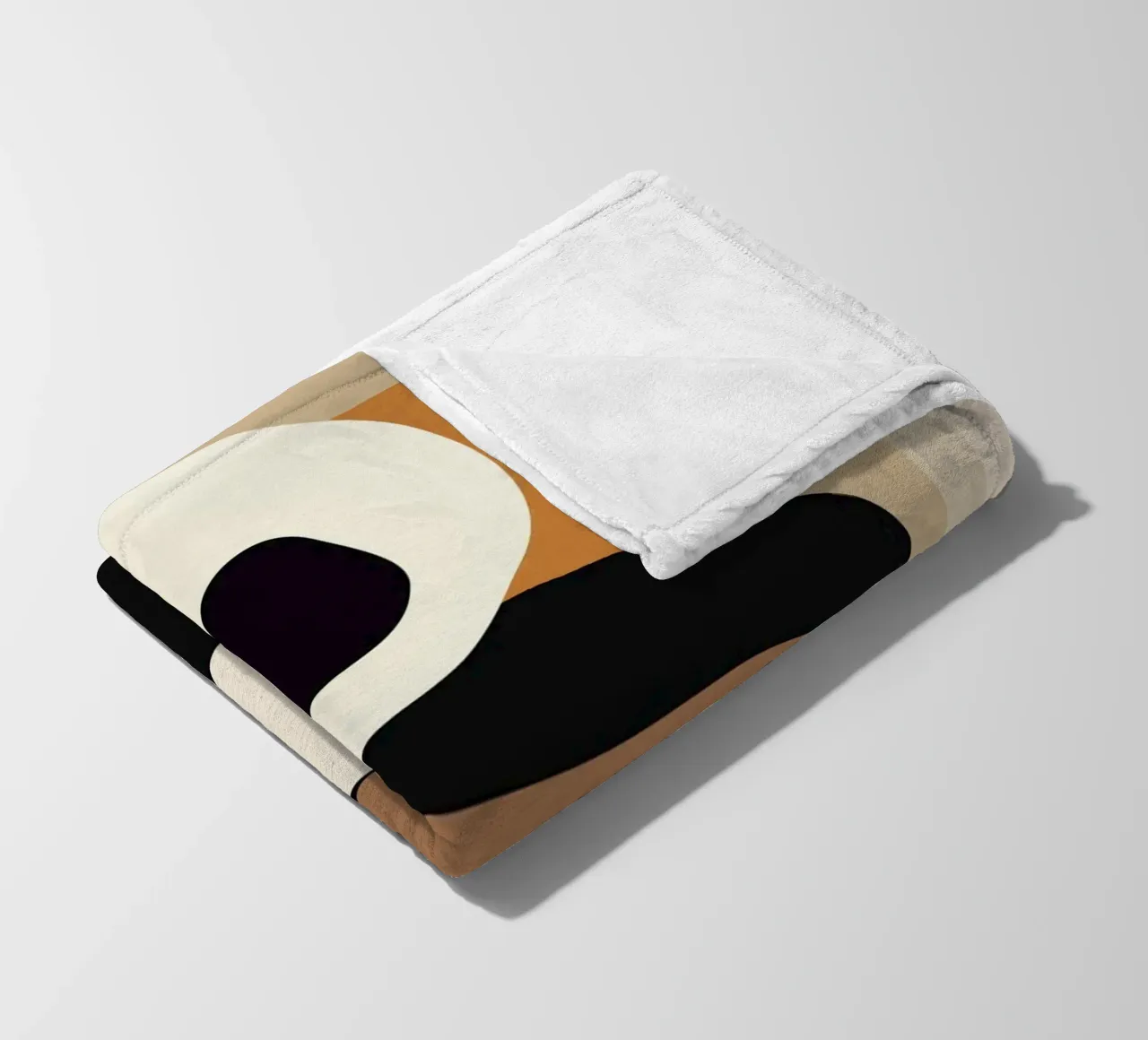 Minimal Abstract Shape Art 2 Fleecedecke von Flow Line