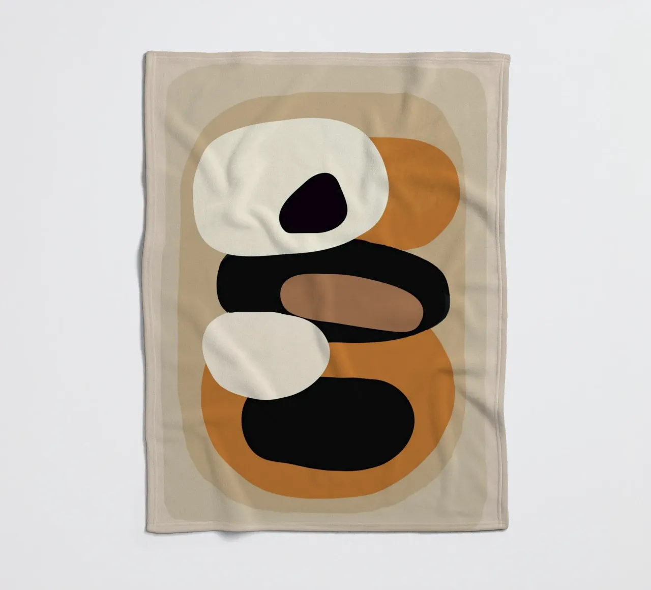 Minimal Abstract Shape Art 2 plaid polaire de Flow Line