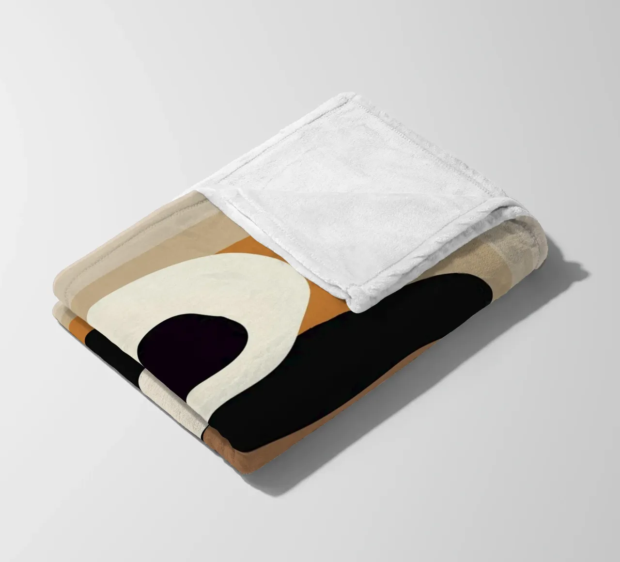 Minimal Abstract Shape Art 2 plaid polaire de Flow Line