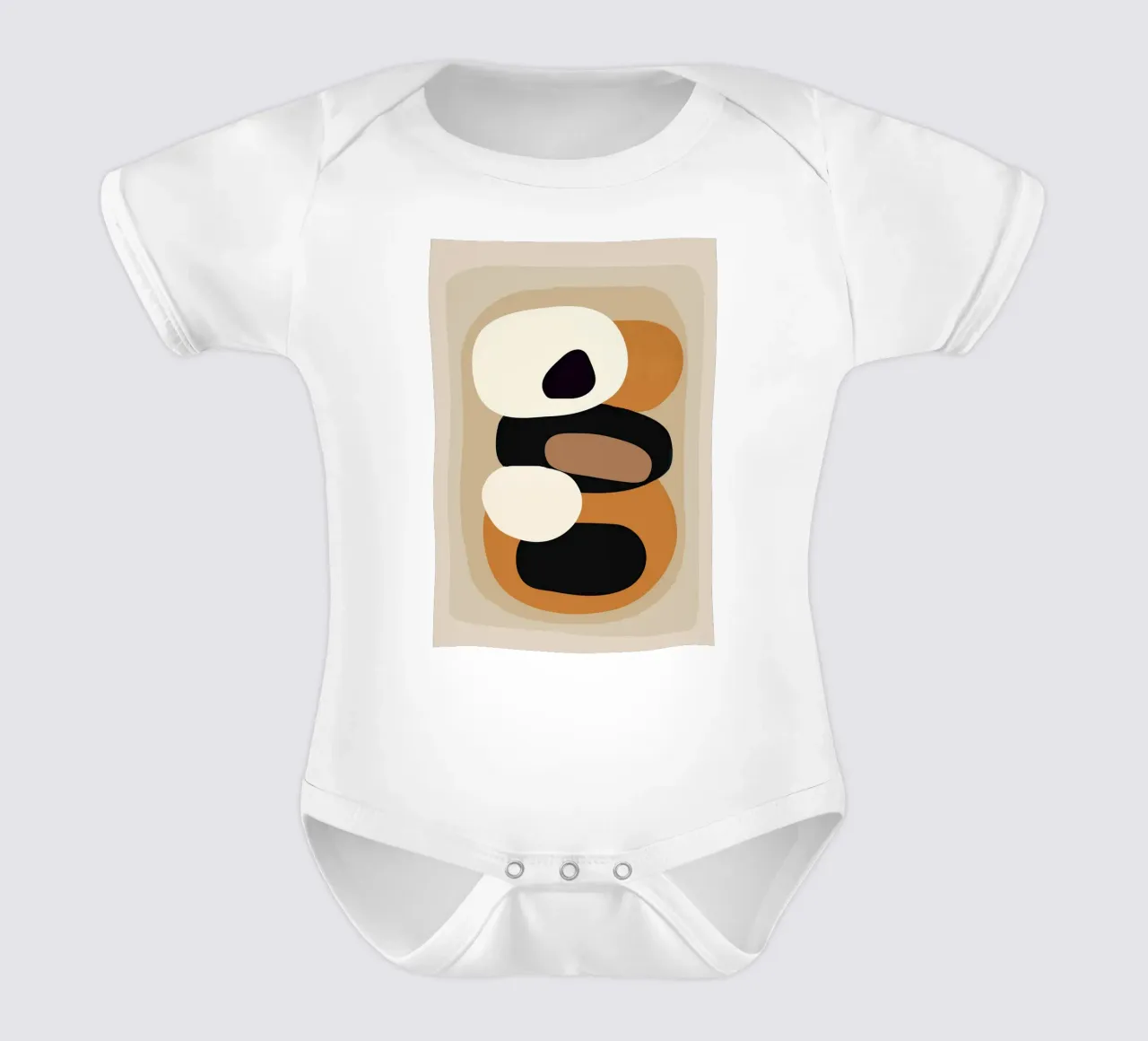 Minimal Abstract Shape Art 2 body bébé de Flow Line