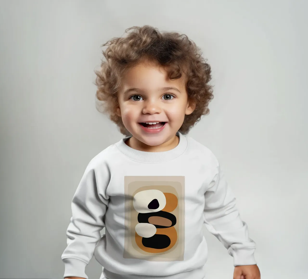 Minimal Abstract Shape Art 2 Baby Sweatshirt von Flow Line