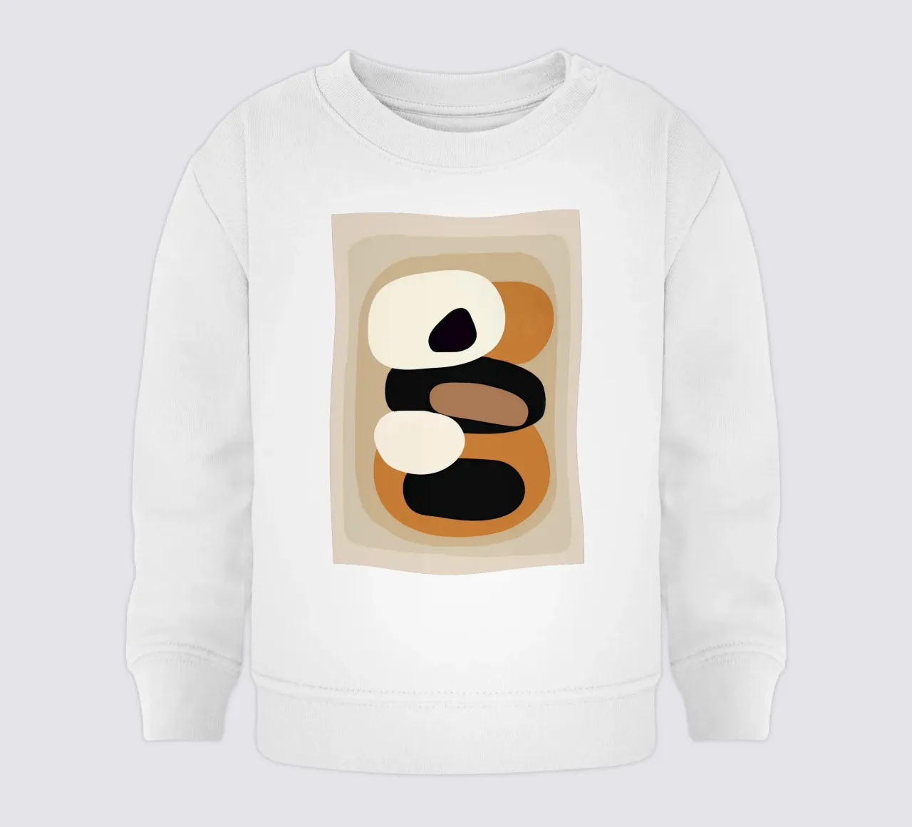 Minimal Abstract Shape Art 2 Baby Sweatshirt von Flow Line