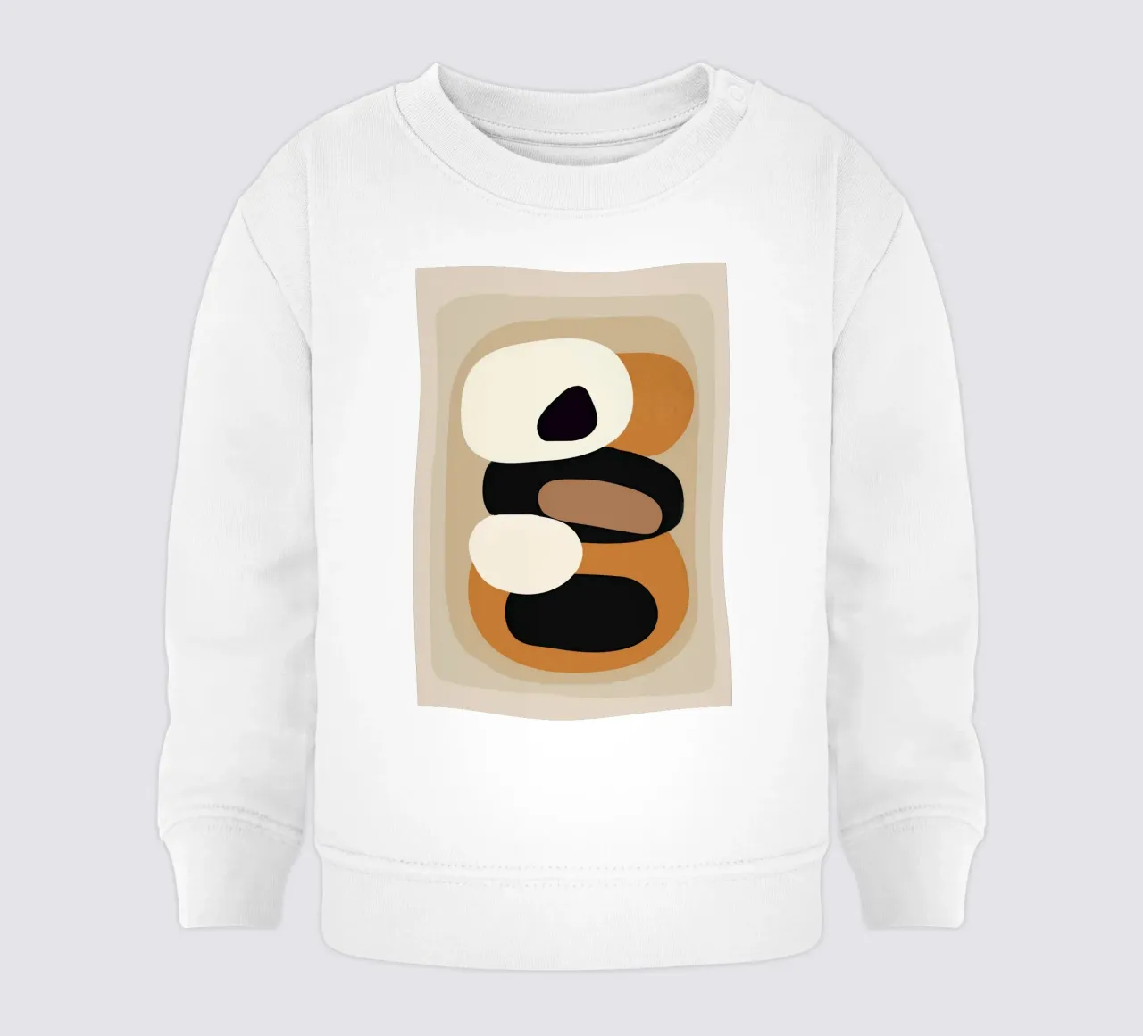 Minimal Abstract Shape Art 2 Baby Sweatshirt von Flow Line