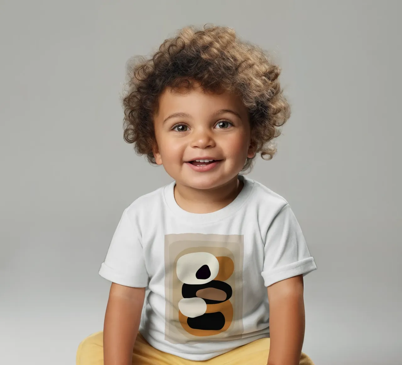 Minimal Abstract Shape Art 2 t-shirt pour bébé de Flow Line
