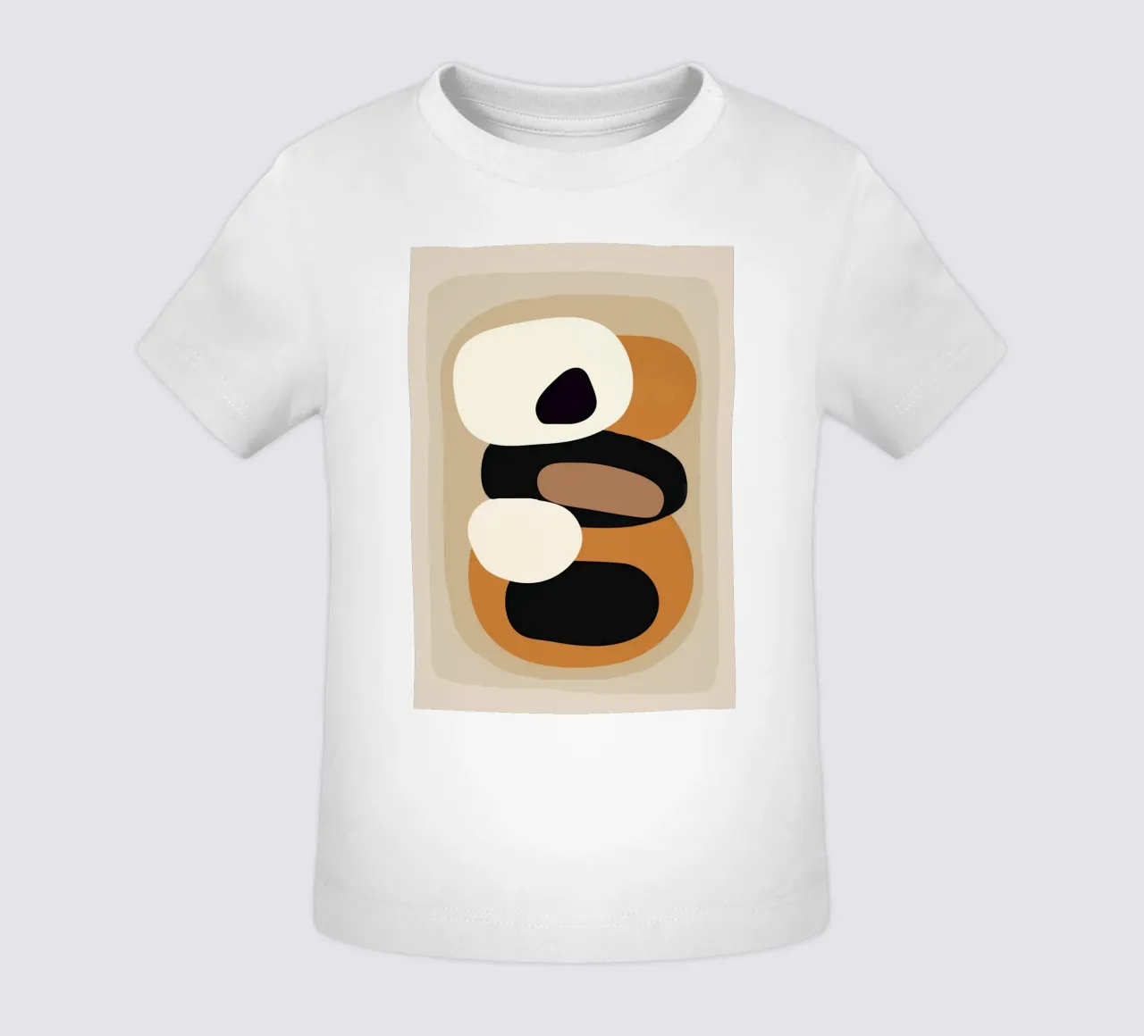 Minimal Abstract Shape Art 2 baby t-shirt van Flow Line